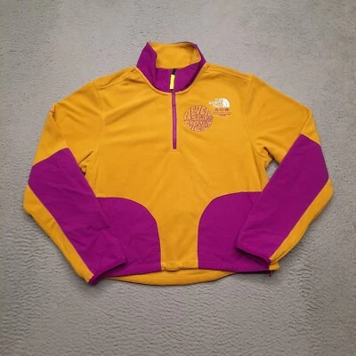 The North Face Trailwear Fantasy Ridge Fleece Sweatshirt Women's Small Yellow - Image 1 of 4