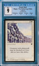 Great Wall Legends MINT White Uncommon Graded CGC 9 CARD (3789583012) ABUGames