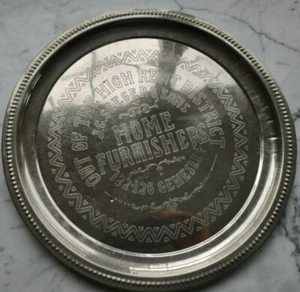 Vintage John G Seeger & Sons Home Furnishers Buffalo NY Advertising Tray - Bild 1 von 2
