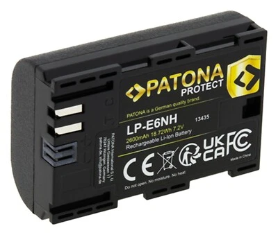 Patona PROTECT Akku für Canon XC10, XC15, EOS 70D, EOS 80D, EOS 90D, LP-E6NH