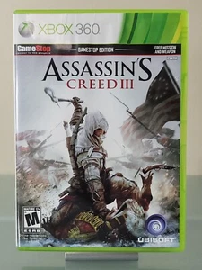 ASSASSINS CREED III: Gamestop Edition - Microsoft Xbox 360 COMPLETO - Imagen 1 de 4