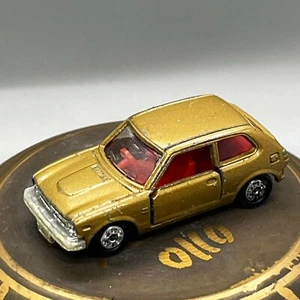 Tomica Tomy #83 Honda Civic GL, Gold, 1:64, 1974 Collectible Cars Toys Vintage - Picture 1 of 10