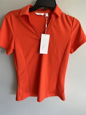 Lady Hagen Golf Shirt Womens Extra Small Coral Ember UPF 25 Performance XS - Image 1 of 3