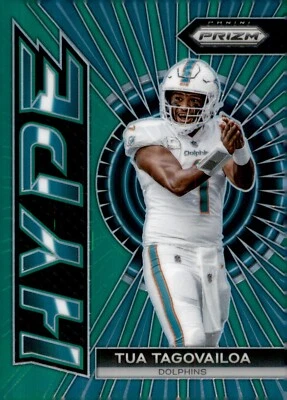 2023 Panini Prizm - Hype Tua Tagovailoa #H-1 Green Prizm - Image 1 of 2