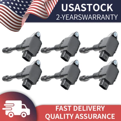 6X OEM Quality Ignition Coils for Nissan GT-R 2009-21 3.8L V6 22448-JF00B UF638 - Изображение 1 из 4