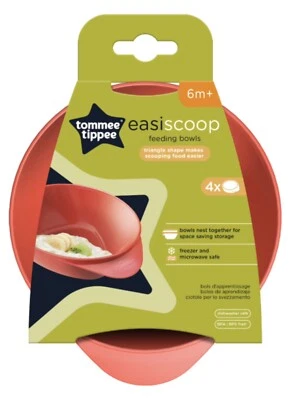 Миски для кормления Tommee Tippee Explora Easy Scoop x4 6 м + совершенно новые - Изображение 1 из 3