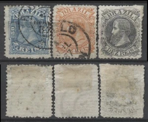 No: 123620 - BRAZIL - LOT OF 3 OLD STAMPS - USED!! - Picture 1 of 1