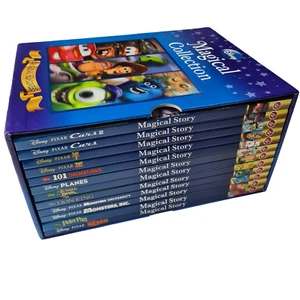 Disney Books BOXED Set 12 Books. 3D Books. Cars, Toy Story, Nemo, Lion King +8 - Picture 1 of 24