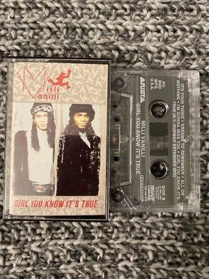 milli vanilli Cassette Tape. girl you know it’s true 1989 V. G - Image 1 of 3