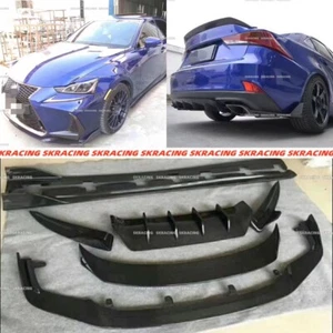 Front Rear Lip Bumper Side Skirts Spoiler Wing BodyKits For Lexus IS200t 300 350 - Picture 1 of 19