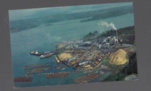 POSTKARTE Elk Falls Zellstoff- und Papierfabrik BC Kanada ungebraucht - Bild 1 von 1