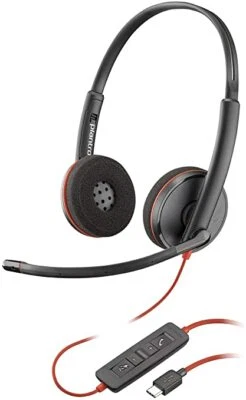 Plantronics Blackwire C3220 Stereo Microsoft Lync Usb-C Computer Headset Geprüft - Bild 1 von 2