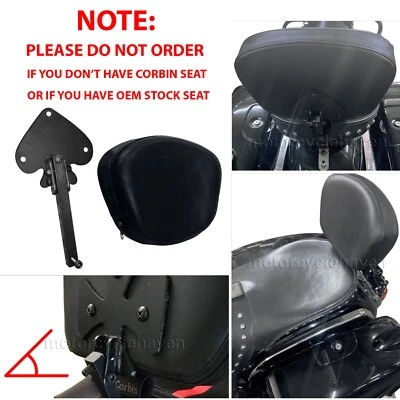 Adjustable Removable Driver Back Rest Backrest Pad Kit for Corbin Seats - Spade - Image 1 of 4