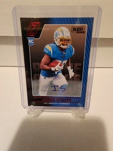 2022 Zenith Red Zone Isaiah Spiller RC Auto #116! Chargers! - Bild 1 von 2