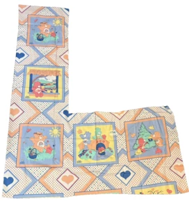 Vintage selten Cleveland, Inc. Care Bears 5 Quadrate Baumwolle 1992 Schnitt Panel - Bild 1 von 3