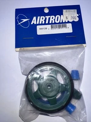Vintage airtronics sanwa transmitter wheel With Knobs NOS New In Package (Green) - Image 1 of 3