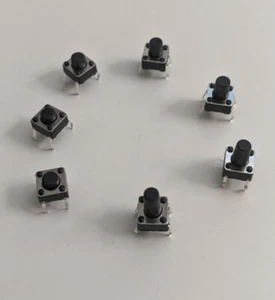 2 pcs Momentary SPST Push Button Switch Normally Open PC Mount Solder Pin 6x6mm - Picture 1 of 1