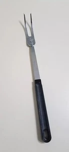 VINTAGE EKCO UTILITY SERVIERSTEAKGABEL SCHWARZ RUNDER GRIFF 12" NEU ALTER LAGERBESTAND - Bild 1 von 2