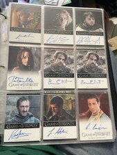 Game of Thrones Autograph Cards Selection Lannister Stark Targaryen Greyjoy