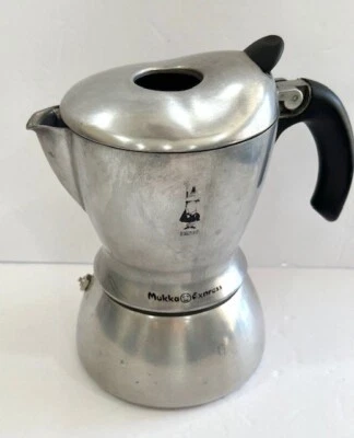Bialetti Mukka Express Estufa Superior Espresso Cappuccino 2 tazas 12 oz Cafetera Foto 1 de 4