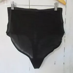 Neu Skims hoch taillierter Tanga 2X Onyx schwarz Höschen Shapewear Übergröße - Bild 1 von 5
