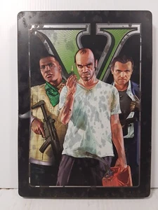 GTA V (Xbox 360, 2xDisks, 2013) STEELBOOK with map + Manual see description - Picture 1 of 5