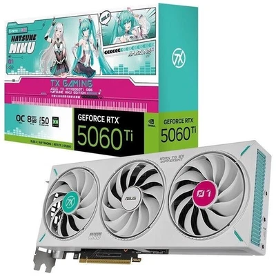 ASUS TX GAMINGTX-RTX 5060 TI O8G Hatsune Miku Edition Graphics Card - Image 1 of 3