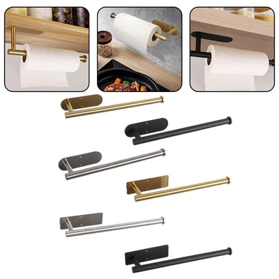 Easy Installation Stainless Steel Paper Roll Holder Wall Mount Organizer - image 1 of 4