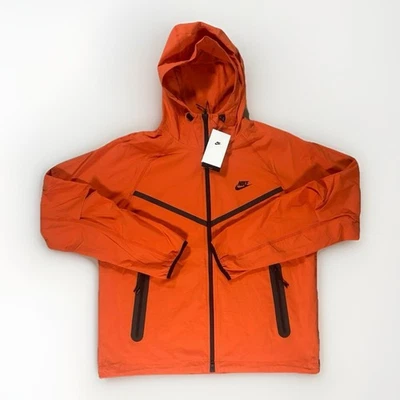 Nike Tech Woven Full Zip Windrunner Jacket (Orange) LARGE Men’s HM7151-846 - Image 1 of 4