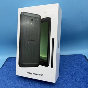 Samsung Galaxy Tab Active5 Wi-Fi 8” 128GB Android Tablet Rugged - Black Green - Picture 1 of 6