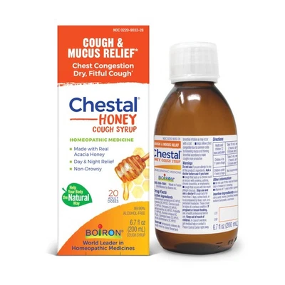 1/2027 Boiron Chestal Honey Adult Cold and Cough Syrup 6.7 Fl oz - Image 1 of 4