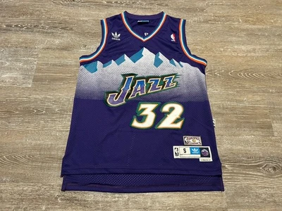 Adidas Hardwood Classics Utah Jazz Karl Malone #32 Sewn Basketball Jersey Small - Image 1 of 4