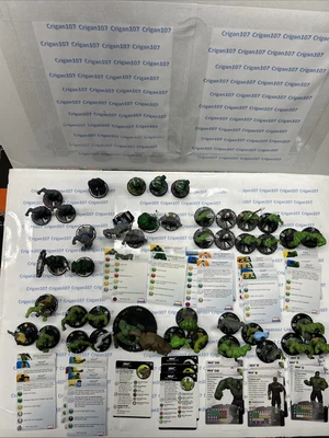 Heroclix 绿巨人玩偶变体 42 件,无限挑战粉碎和摧毁 — 第 1/4 张图片