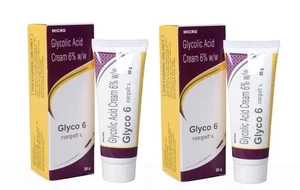 Glyco 6 Glykolsäure Creme - 30gm Verbessert die Hauthelligkeit / Lange Ablaufpackung 2 - Bild 1 von 4