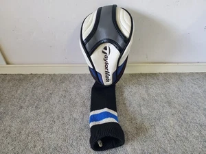 TAYLORMADE Universal Fairway Wood Head Cover Only Blue White Gray Adjustable Tag - Picture 1 of 10