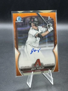 JACK HURLEY 2023 Bowman Draft Cromo Arancione Onda Rifrattore 1° Bowman Auto /25 - Foto 1 di 3