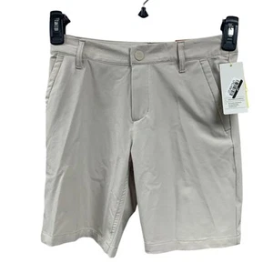 New All In Motion Kids Size 12 Moisture Wicking UPF 50+ Tan Golf Shorts - Picture 1 of 3