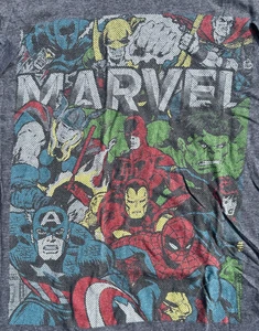 Vintage Marvel Legends T-Shirt Herren Größe XL Riesige Grafik Logo Retro - Bild 1 von 4