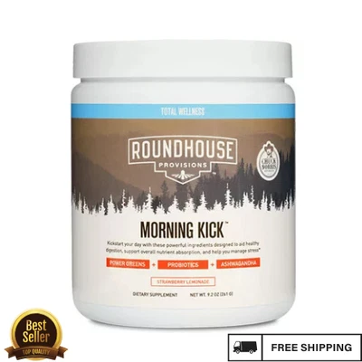 Superalimento en polvo Morning Kick Greens con colágeno, probióticos y ashwagandha Foto 1 de 4