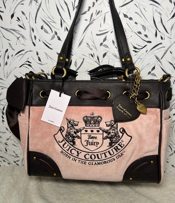 Bolso de Mano Juicy Couture Heritage Core Polvoriento Rubor Chocolate Foto 1 de 4