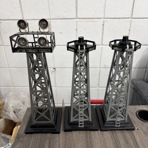 Vintage Marx 0416 & 2x 0446 Floodlight Towers 1950's O Gauge - Working - Picture 1 of 10