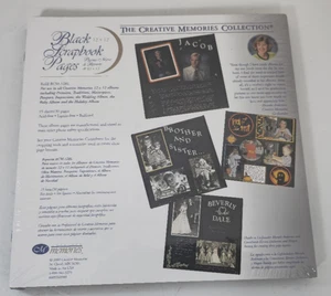 2000 Creative Memories 12x12 Old-style Black Scrapbook Pages RCM-12BL - Picture 1 of 7