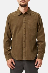 Camisa de pana Katin Granada Umber manga larga para hombre talla L nueva con etiquetas - Imagen 1 de 10