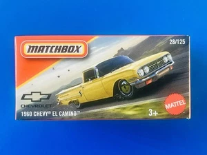 2025 Matchbox Power Grabs YELLOW 1960 CHEVROLET EL CAMINO V8 PICKUP TRUCK! - Picture 1 of 6