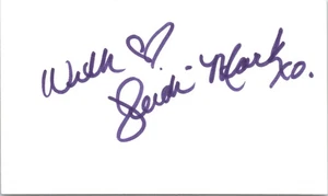 Heidi Mark Signed 3x5 Index Card Autographed - Picture 1 of 2