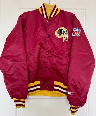 Washington Redskins Vintage Starter ProLine Authentic Satin Bomber Jacket Large - Image 1 of 4