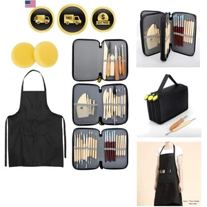 Kit de herramientas de arcilla de cerámica 42 piezas escultura talla modelado manualidades - Imagen 1 de 9