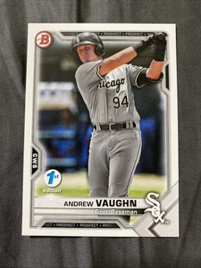 2021 Bowman 1st Edition #BFE-88 Andrew Vaughn ROOKIE CARD White Sox - Picture 1 of 2