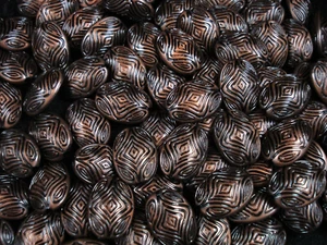 Beads Plastic Ovals Antique Bronze 25pc DIY Jewellery Jewelry - Picture 1 of 2