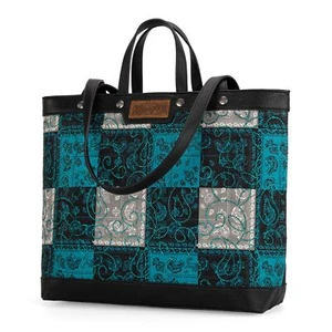 Wrangler Purse for Women Large Tote Bag with Sparkle Rheinstone Paisley Weste... - Picture 1 of 6
